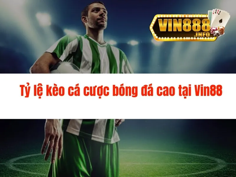 Tỷ lệ kèo cá cược bóng đá cao tại Vin88